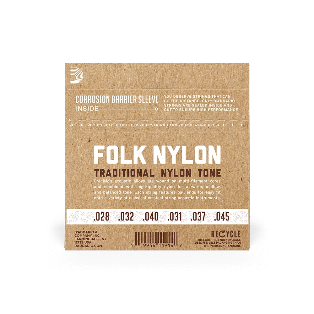 Accessories D'addario EJ32C Folk Nylon 2 Accessories D'addario EJ32C Folk Nylon