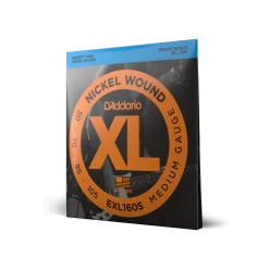 Accessories D'Addario EXL160S Nickel Wound Medium Short Scale Bass Strings 50-105