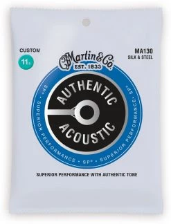 Accessories Martin MA130 Authentic Acoustic SP Silk & Steel Acoustic Guitar Strings